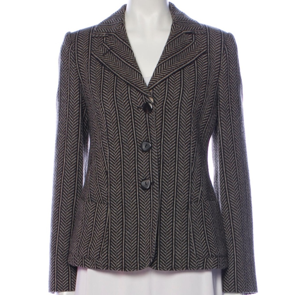 Armani Collezioni herringbone jacket - EUC
